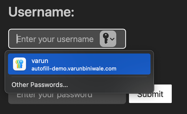 Safari always prompts before autofilling passwords